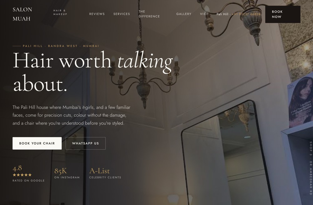 Salon Muah website
